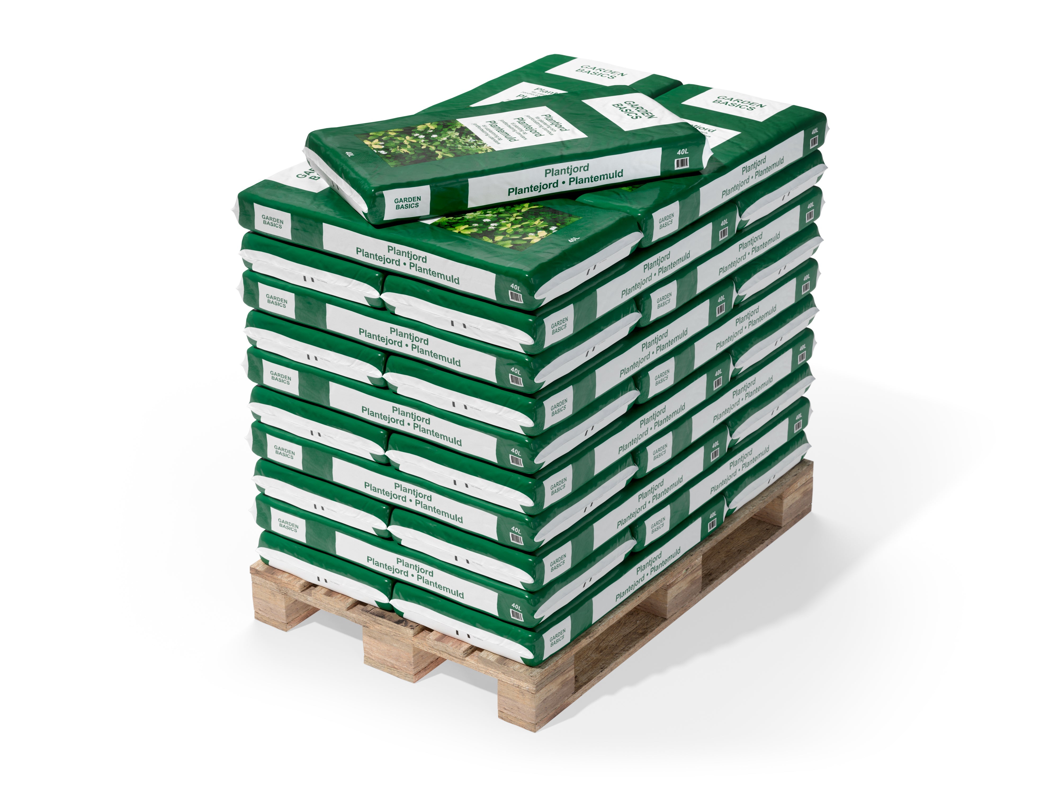 Hasselfors garden basic plantjord 40 liter, Helpall - Fraktfritt